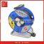 Multi electric retractable cable reel,mini/small cable reel british 13A/15A socket