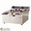 Table-top snacks fryer double tank with deep fryer parts and basket (SY-TF28 SUNRRY)