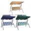 3 Seater Garden Steel Frame Patio Swing Chair With Canopy