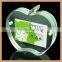 Acrylic apple shape customized size magnetic picture photo frame