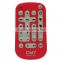 red ABS universal car stereo remote control                        
                                                Quality Choice