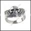 Stainless Steel Mens skull ring