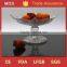 Popular clear glass square fruit plates with stand