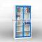 Clearview stainless steel sliding glass door display filling cabinet