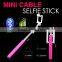 Silicon Selphie Stick, New Items 2015, Foldable Mini Monopod for Gionee Elife E7