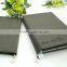 high quality grey thermo pu leather diary customized