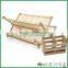 Fuboo Foldable Bamboo dish rack 2 tier dish drainer with utensil holder
