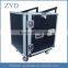 High Quality Aluminum Flight Box,12U Space Rack Case With Slant Mixer Top and Casters ZYD-HZMfc011
