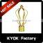 KYOK Latest curtain designs decorative items,chromed double single curtain rod finials