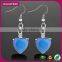  Online Shopping Stainless Steel Red Glass Earring