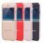 Best Selling Touch Metal Front Smart Window View PU Leather Folio Flip Case with Stand for iPhone 6