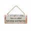 Cheap Vintage Style Corrugated Wholesale Plaques Home Decoration