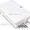 FTTH outdoor PON box or 4 fibers fiber optic splitter box or joint kits or termination box or NAP box