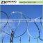 Powder Coated Eco-friendly galvanized iron razor fence wire
