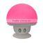 Wireless Bluetooth Speaker Waterproof Silicone Sucker Handsfree Subwoofer Mini Mushroom Speakers For Android Phone PC Computer