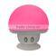 2016 Popular Cute Hands Free Splashproof Mushroom Mini Wireless Bluetooth Speaker