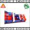 2016 new product giant outdoor adult inflatable obstacle course equipment with splash pool for sale