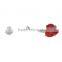 Multi Color Heart Shape Zircon Inlay Non-dangle Belly Button Naval Ring.