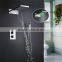 stainless steel led rainfall shower panel set 2 function showerhead rain and waterfall with led light