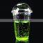 28oz Biodegradable Plastic Clear Disposable Pet Cup With Dome Lids Beverage Use