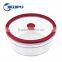silicone rim glass lid