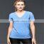 Women's Fashion Blank fitted v-neck T-shirt