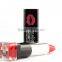 UBUB BRAND 12 Different waterproof Gloss Red Colors makeup matte lipstick with 24 hours long lasting matte black tube
