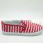 Striped Slip On Casual Canvas Shoes for Women