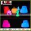 2015 new arrival,modern and illuminated plastic stools with LED Lighting for coffee