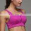 Shockproof, gathered, zipper before, running, without rims sports bra,fitness Yoga clothing