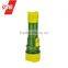 Torch Light Dry battery Led Flashlight 2D steel and plastic torch