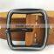 black zinc alloy buckle durable cow hide genuine leather belt for men