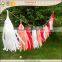 Red tissue paper tassel for children party favor