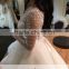 AR-32 Latest Dress Designs Beautiful Bride Dress Long Crystal Sash Beaded Pearls Stratified Ruffles Tulle Wedding Dress 2016