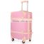 abs mini zipper vintage travel suitcase
