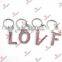 Pink Crystal V Letter Key Chain/Wholesale 26 Letters Keychain (KR15121418)