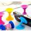 Silicone Double-sided Phone Suction Holder Sucker Stand / silicone cell phone stand / suction cup mobile phone stand