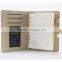 Magnetic USB Lock Wooden Leather Notebook with Pen