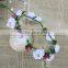 Fashion Elegant Customs White Flower Crown Head Wreath Wholesale