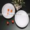 ecofriendly disposable PS white dinner plates