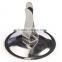 2-1/4" Place Card Holder for Thicker Cardstock - 1/16" and Up, Round Base - Silver