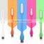 1.2W Led Light USB Cable Flexible portable USB Warning Light for Laptop, power bank