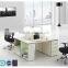 Nice price fresh color panel office desk for 2 person