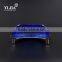 half round style zinc blue color crystal knobs for cabinets