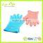 Heat Resistant 5-finger design Silicone BBQ Gloves, Silicone Oven Mitts for Cooking Baking