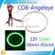 2pcs DC 12V Auto Led Light Bulb for Car Angel Eye Led Headlight Green Color Cob Led Ring Light