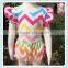 Hot sale 100% Cotton Baby Clothing Sets Newborn Girls chevron Romper Baby Clothes Infant Rompers