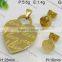 Hot selling heart style gold color jewelry set from china suppliers jewelry