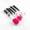 Pink Hair 5pcs Oval Toothbrush Make up Brushes Foundation Smudge Makeup Cosmetic Brush Set