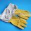 security glove beekeeper glove pigskin glove with yellow colour